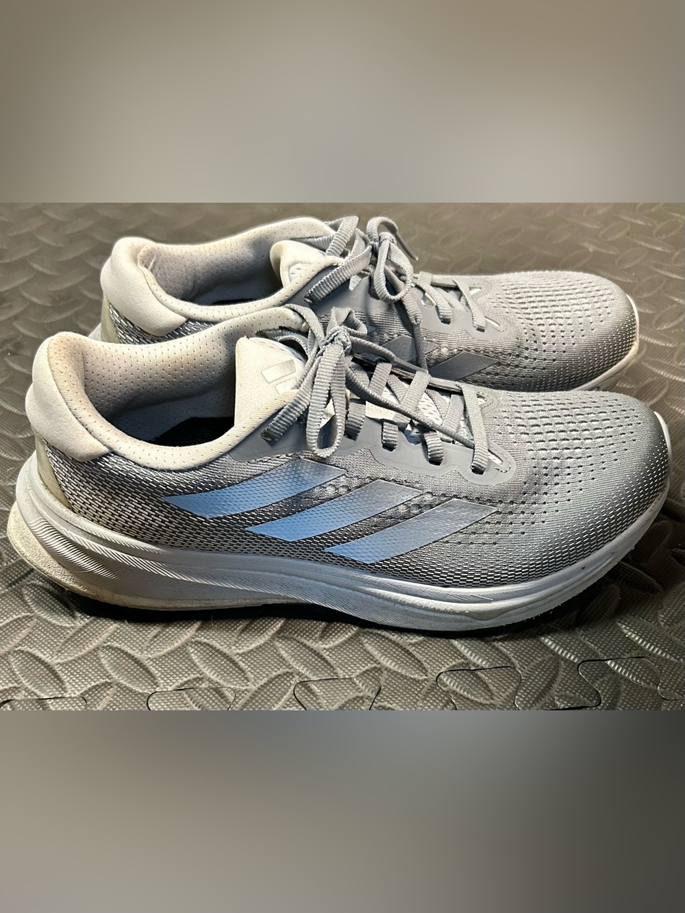 Adidas Silver Running Shoes